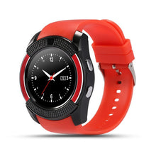 Load image into Gallery viewer, V8 Smart Watch Men Bluetooth Sport Watches Women Ladies Rel gio Smartwatch with Camera Sim Card Slot Android Phone PK DZ09 Y1 A1