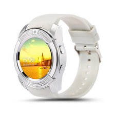 Load image into Gallery viewer, V8 Smart Watch Men Bluetooth Sport Watches Women Ladies Rel gio Smartwatch with Camera Sim Card Slot Android Phone PK DZ09 Y1 A1