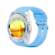 Load image into Gallery viewer, V8 Smart Watch Men Bluetooth Sport Watches Women Ladies Rel gio Smartwatch with Camera Sim Card Slot Android Phone PK DZ09 Y1 A1