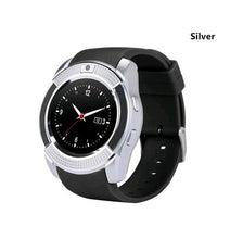 Load image into Gallery viewer, V8 Smart Watch Men Bluetooth Sport Watches Women Ladies Rel gio Smartwatch with Camera Sim Card Slot Android Phone PK DZ09 Y1 A1