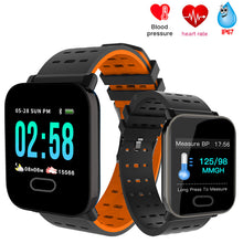 Load image into Gallery viewer, A6 Smart Watch with Heart Rate Monitor Fitness Tracker Blood Pressure Smartwatch Waterproof For Android IOS