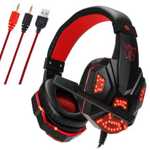 Load image into Gallery viewer, LED Lights Gaming Headset for Notebook PC Stereo Surround Sound Noise Cancelling Wired Gamer Headphones With Mic auriculares