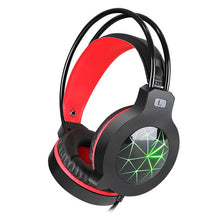 Load image into Gallery viewer, LED Lights Gaming Headset for Notebook PC Stereo Surround Sound Noise Cancelling Wired Gamer Headphones With Mic auriculares