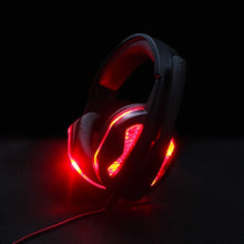 Load image into Gallery viewer, LED Lights Gaming Headset for Notebook PC Stereo Surround Sound Noise Cancelling Wired Gamer Headphones With Mic auriculares