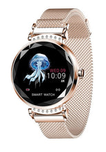 Load image into Gallery viewer, Fashion Women H2 Smart Watch Heart Rate Blood Pressure Waterproof Sleep Monitor 3D Diamond Glass Lady Smartwatch