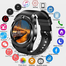 Load image into Gallery viewer, New Circular Smartwatch Touch Screen Wrist Watch with Camera/SIM Card Slot Waterproof Smart Watch Bluetooth SmartWatch Bluetooth