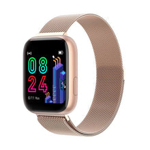 Load image into Gallery viewer, Bakeey P4 1.4inch Big Full Touch Screen 24h Heart Rate Blood Pressure O2 Monitor Weather Push Remind Music bluetooth Smart Watch