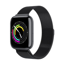 Load image into Gallery viewer, Bakeey P4 1.4inch Big Full Touch Screen 24h Heart Rate Blood Pressure O2 Monitor Weather Push Remind Music bluetooth Smart Watch