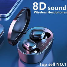 Load image into Gallery viewer, Headphones Bluetooth Wireless Earphone A7S TWS 5.0 Noise Reduction 8D Stereo Bass HD Gaming Headset LED Display For Smart Phones