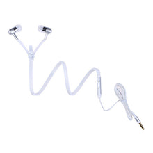 Load image into Gallery viewer, Fashion Glow In The Dark Metal Earphones Earbuds With Mic Glowing Zipper Headset Luminous Light Stereo Handsfree Earphone
