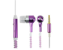 Load image into Gallery viewer, Fashion Glow In The Dark Metal Earphones Earbuds With Mic Glowing Zipper Headset Luminous Light Stereo Handsfree Earphone