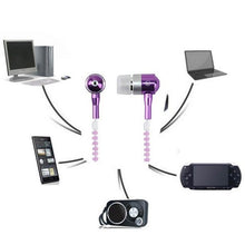 Load image into Gallery viewer, Fashion Glow In The Dark Metal Earphones Earbuds With Mic Glowing Zipper Headset Luminous Light Stereo Handsfree Earphone